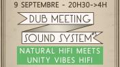 Dub Meeting Natural hihi invite unity vibes 9 septembre à LaPeniche Chalon